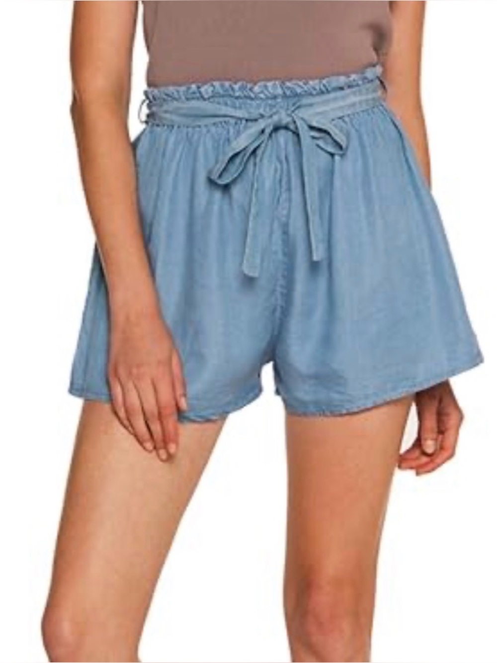 Jane & Delancey Blue Paperbag High Waisted Shorts Size XL